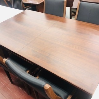 【価格見直し】シギヤマ家具　ダイニング5点セット　ブラウン【トレファク所沢店】