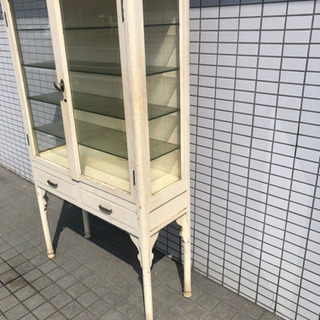 古いケビント　医療棚　キャビネット