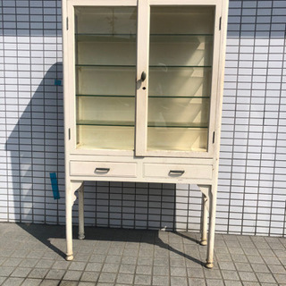 古いケビント　医療棚　キャビネット