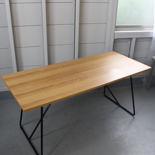 T241) 無印良品 MUJI 折りたたみテーブル 幅160セン...