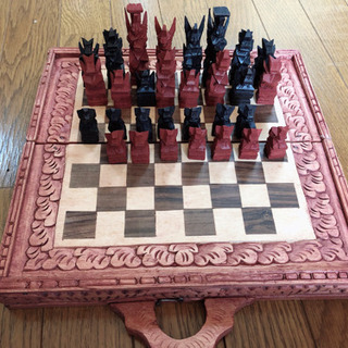 木彫りのチェス バリ産