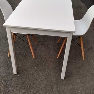 白い テーブル イス 椅子 セット ダイニングテーブル ミーティ...
