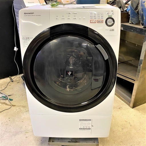 【完売御礼】シャープ 6.0kg ドラム式洗濯乾燥機【左開き】ES-S60-WL