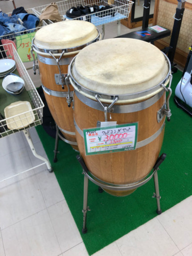 ☆51 Pearl ウッドコンガセット 【リサイクルマート宇宿店】 AKRACING 美品