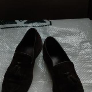 お値引中　日本製 高級紳士革靴 ブラウン 25.5cm スウェード
