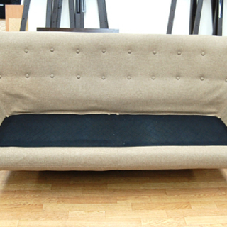 Francfranc 3人掛けソファ ナビア 幅187×奥行80×高さ82cm ライトブラウン系 モダン ソファー 椅子☆ PayPay(ペイペイ)決済可能 ☆ 札幌市 清田区 平岡