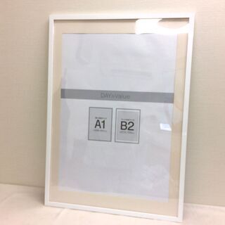 JM7258)ニトリ A1サイズポスターフレーム マット付 ホワ...