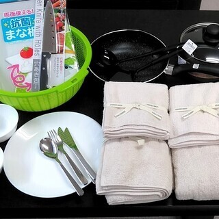 生活雑貨セット　鍋　フライパン　調理器具　IKEA食器など　新生...