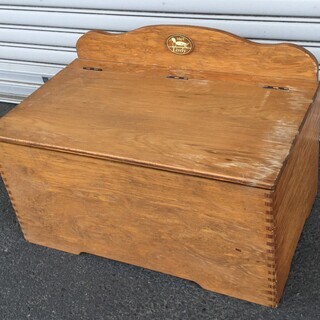 木製ベンチ型おもちゃ箱