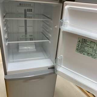 【リサイクルショップ八光　田上店　安心の1か月保証　旧鹿児島市配達・設置無料】Panasonic 2ドア冷蔵庫 138L シルバー NR-B146W-S2014年製