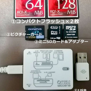 マルチカードリーダー ４種メモリーカードセット USB LAN