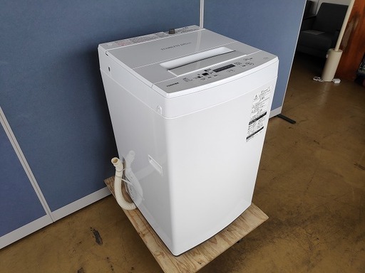 東芝　全自動洗濯機　AW-45M5『美品中古』2018年式　※排水ホース短め　【リサイクルショップサルフ】