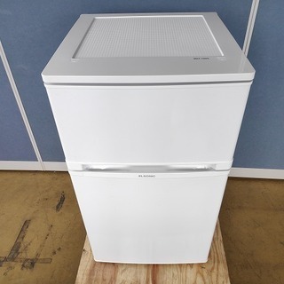 ELSONIC　EJ-R832W　２ドア冷蔵庫『美品中古』2018年　【リサイクルショップサルフ】 ELSONIC EJ-R832W 2ドア冷蔵庫『美品中古』2018年 【リサイクル