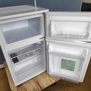 ELSONIC　EJ-R832W　２ドア冷蔵庫『美品中古』2018年　【リサイクルショップサルフ】 ELSONIC EJ-R832W 2ドア冷蔵庫『美品中古』2018年 【リサイクル