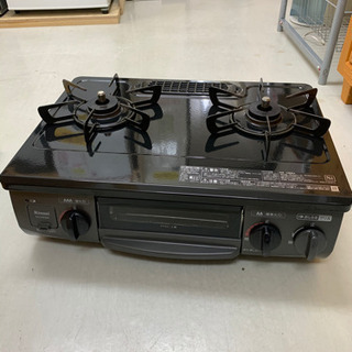 【リサイクルショップ八光　田上店　安心の3か月保証　配達・設置OK】リンナイ Rinnai KG34NBK/LP [ガステーブル 56cm幅 ブラック 右強火力 プロパンガス用]　2019年製