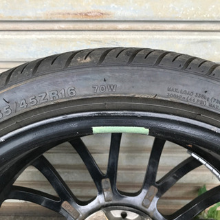 すぐ履けます‼️バリ山タイヤと16インチアルミ