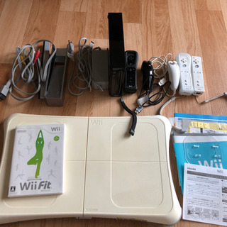 wii本体、wii fit、ソフトのセット