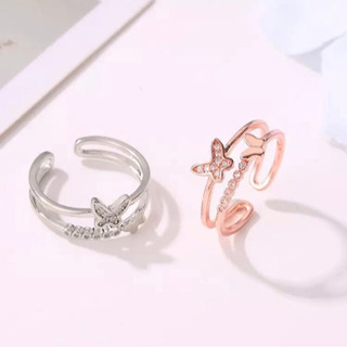 新品　リング　蝶々　シルバー　silver フリーサイズ　指輪 - 広島市