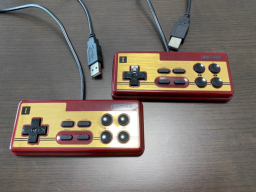 Buffalo ファミコン調usbゲームパッド 2個セット くまさん 東比恵の周辺機器の中古あげます 譲ります ジモティーで不用品の処分