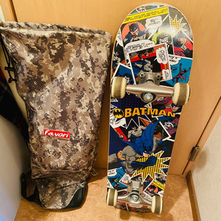 スケートボード　持ち運び用バッグ付き
