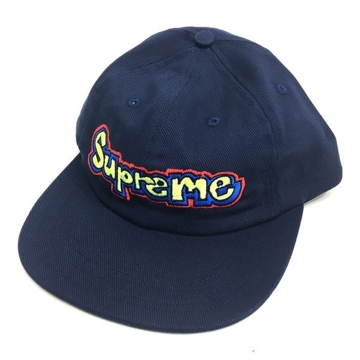 【未使用】Supreme シュプリーム 6パネル キャップ 18SS Gonz Logo 6-Panel ゴンズ ロゴ 帽子 ネイビー メンズ