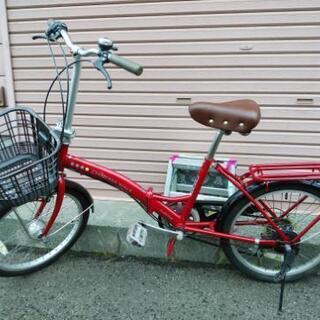 決まりました！札幌市内配達無料。中古折りたたみ20インチレッド！ 決まりました！札幌市内配達無料。中古折りたたみ20インチレッド！