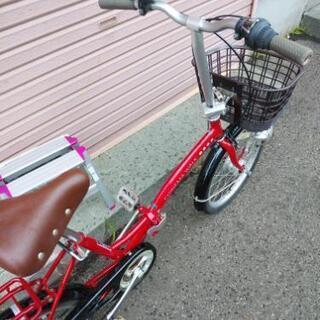 決まりました！札幌市内配達無料。中古折りたたみ20インチレッド！