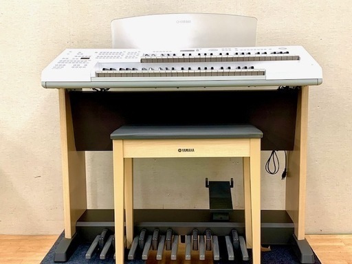 YAMAHA エレクトーン　stagea ELB-02 ホワイト　椅子付き