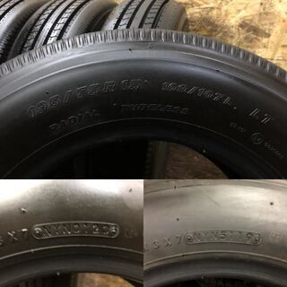 新車外し TOYO Hyparadial M130 195/75R15 109/107L LT 15インチ トラックタイヤ 6本 2019～20年製 (TT83) クレジットカード QR決済可能