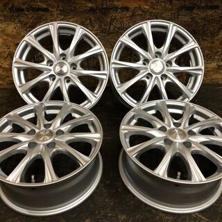 ほぼ未使用 Weds JOKER ウェッズ 社外ホイール 16インチ 4本 6.5J5HPCD114.3+40 エクストレイル ジューク等 (VHM120) クレジットカード QR決済可能