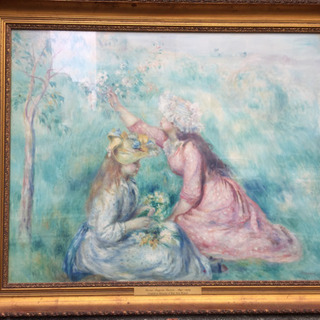 ルノワール、ルノアール、 草原で草を摘む少女たち