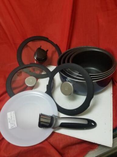 中古美品T-fal　インジニオ　ソースパンセット