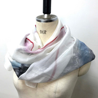 CHANEL シャネル 12Ｐ ココシャネル シフォン　ショール　ストール スカーフ シルク マルチカラー