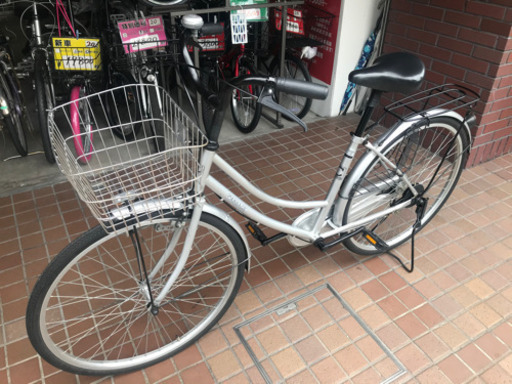 26インチママチャリさびにくいステンレスかご付きシルバー Ryou Cycle 五条のその他の中古あげます 譲ります ジモティーで不用品の処分