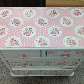 3段チェスト アンティーク風