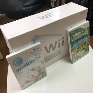 Wii 本体 ソフト2本 (wii スポーツ、街へいこうよ どう...