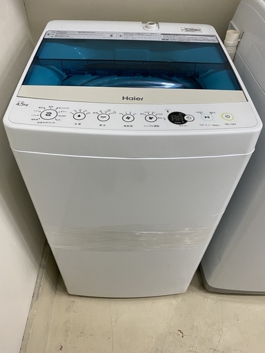 洗濯機 ハイアール Haier JW-C45A 2019年製 4.5kg 中古品