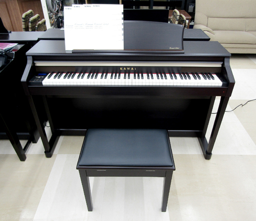 札幌市/清田区 KAWAI/河合楽器 カワイ デジタルピアノ Concert Artist/コンサートアーティスト CA65R プレミアムローズウッド調 88鍵 電子ピアノ 14年製 動作品