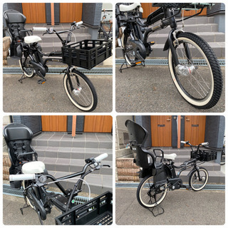 完成❣️ パパチャリ仕様❣️EZカスタム　子供乗せ自転車　電動