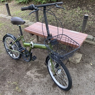 折りたたみ自転車 折りたたみ自転車 THRIFT あさひ 20インチ グリーン