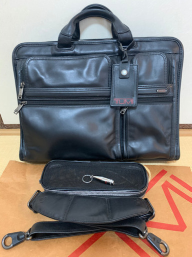 ★【極美品】TUMI レザービジネスバッグ❗️相場の半値‼️