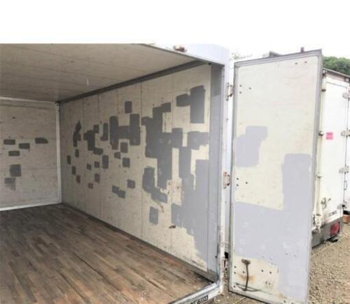 鍵付き】【3t車でも配送可】物置き コンテナ バイクガレージ 長さ約