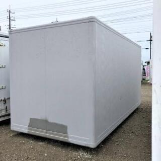 鍵付き】【3t車でも配送可】バイクガレージ 物置き コンテナ 長さ約