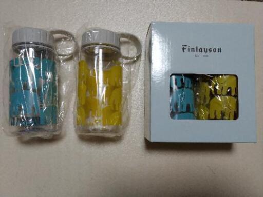 フィンレイソンFinlayson 水筒360mlボトル4個像柄新品プラスチック