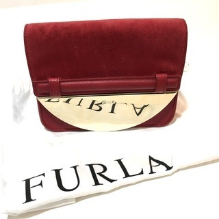 【美品】FURLA フルラ 2WAY チェーンショルダー クラッ...