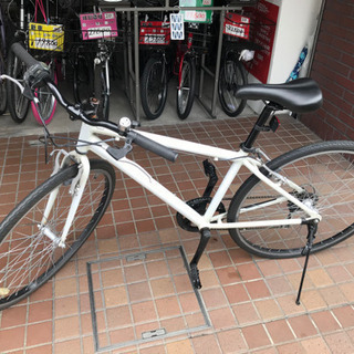 クロスバイク 700C ホワイト アルミフレーム 手渡しのみ クロスバイク 700C ホワイト アルミフレーム 手渡しのみ クロスバイク