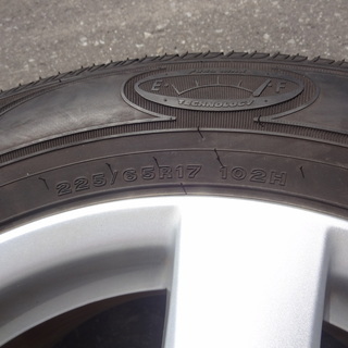 【恵庭】トヨタ純正アルミホイール+Goodyear　225/65R17　4本