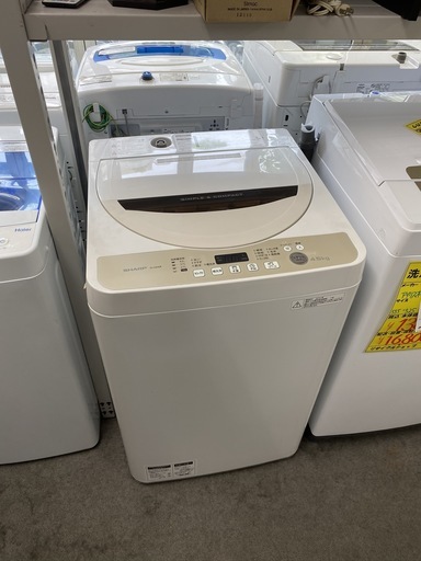 保証付き　シャープ　洗濯機　ES-GE45R-C  リサイクルショップウルカウ　高津