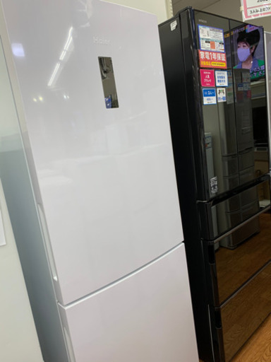 Haierの大型2ドア冷蔵庫!冷凍庫が大きいのでまとめ買いできます♪