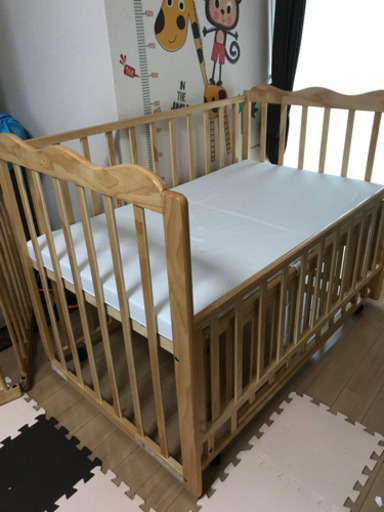 【中古美品】大和屋のベビーベッド